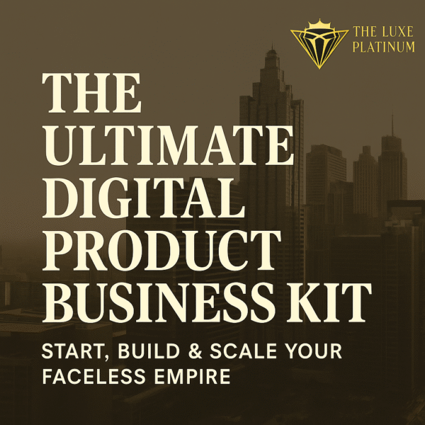 The Ultimate Digital Product Business Kit by The Luxe Platinum | Start, Build & Scale Your Faceless Empire