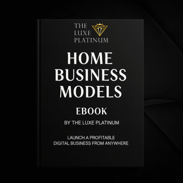 Home Business Models eBook by The Luxe Platinum | Launch a Profitable Digital Business from Anywhere