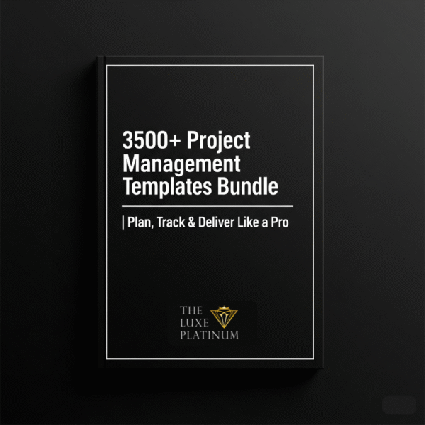 3500+ Project Management Templates Bundle | Plan, Track & Deliver Like a Pro