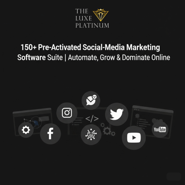 150+ Pre-Activated Social-Media Marketing Software Suite | Automate, Grow & Dominate Online