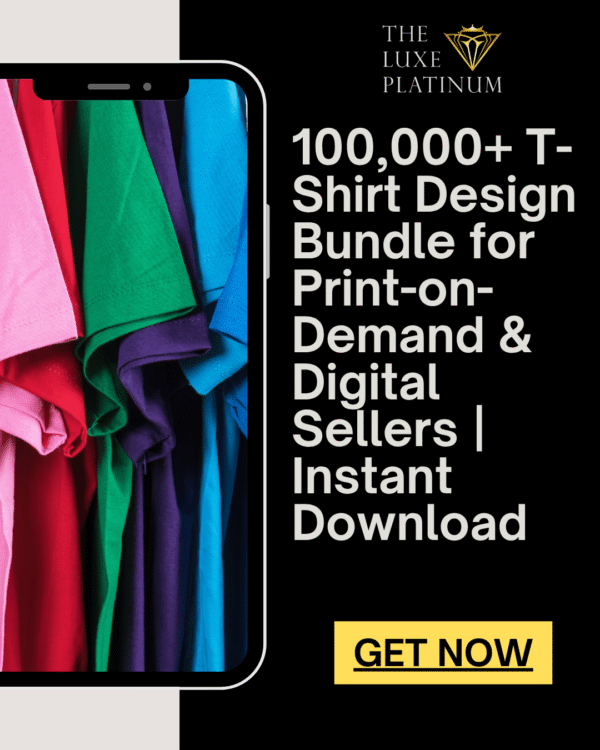 100,000+ T-Shirt Design Bundle for Print-on-Demand & Digital Sellers | Instant Download
